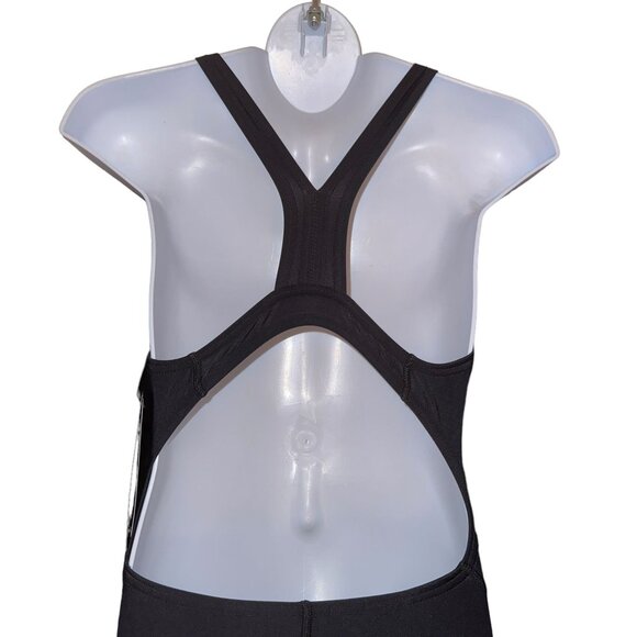 NWT Speedo Pro LT Super One Piece Swimsuit Womens 28 Solid Black Compression - Picture 7 of 9